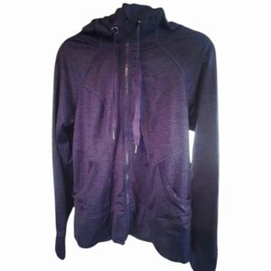 90 Degree By Reflex, Heathered Purple Hoodie-Size LG EUC